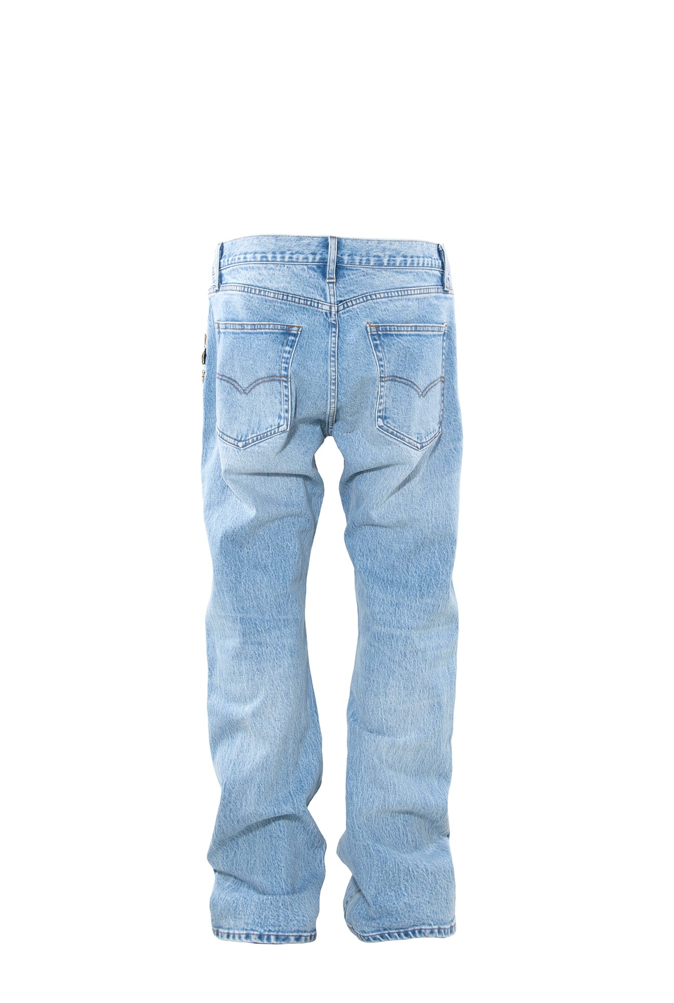 Untold Rhinestone Pearl Straight-Leg Jeans