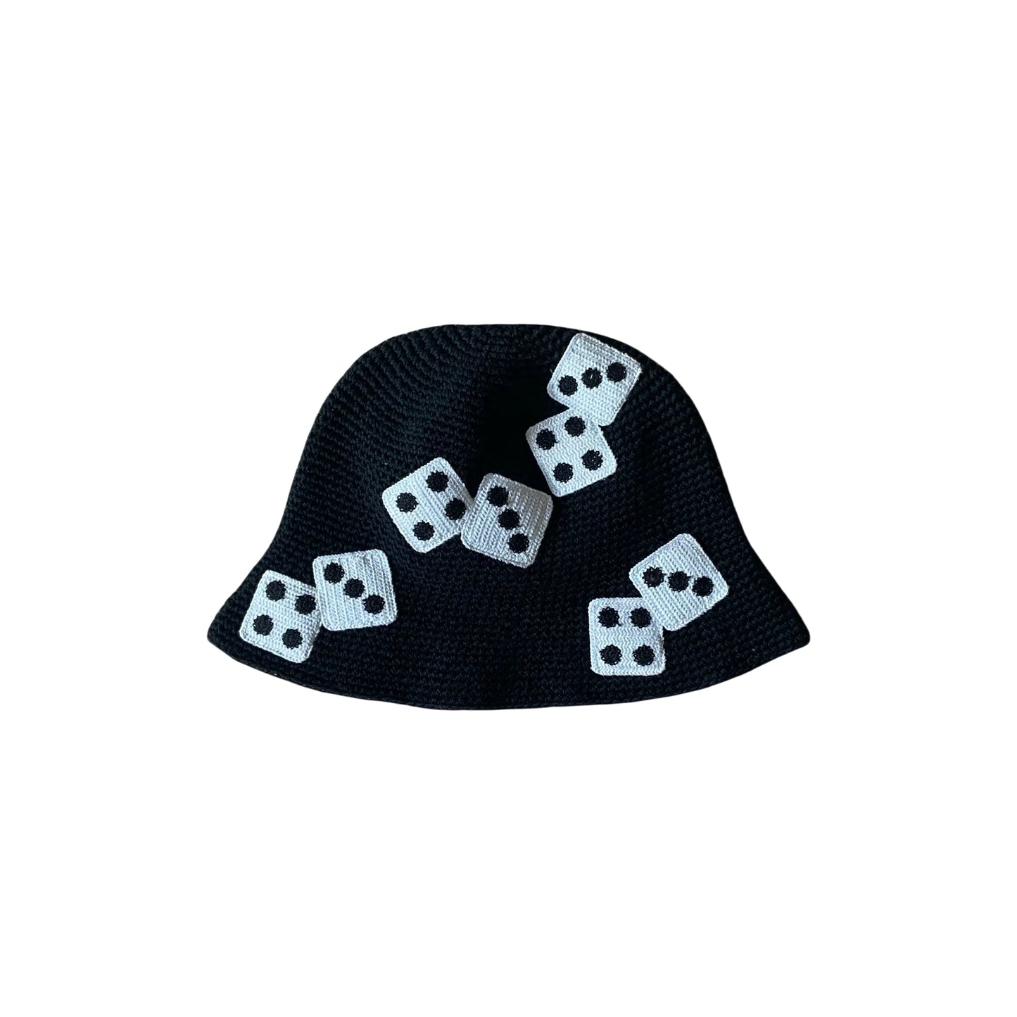 Stylish Knit Dice Bucket Hat