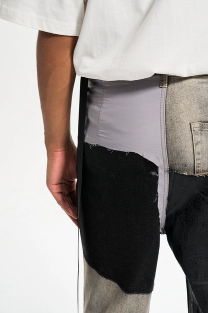 Untold Contrast Stitch Bootcut Jeans