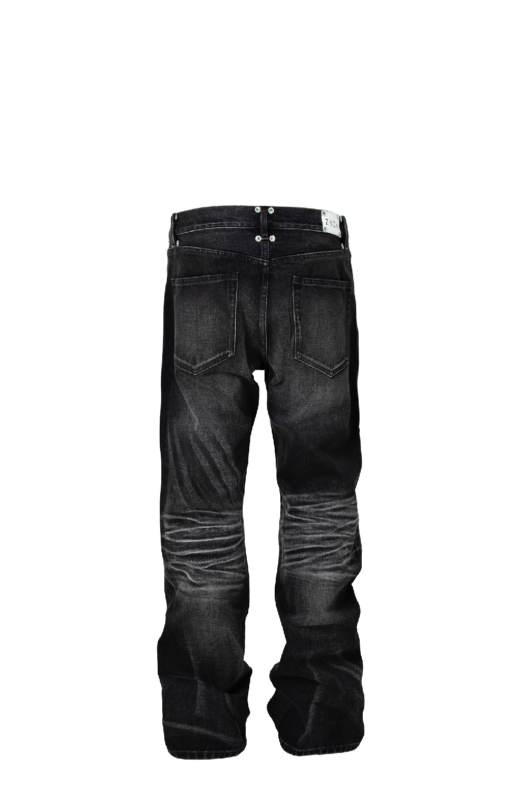 Untold Crepe Rhinestone Straight-Leg Jeans