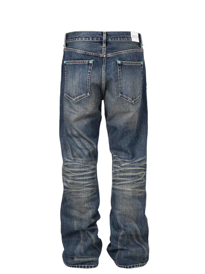 Untold Rhinestone Crepe Straight-Leg Jeans