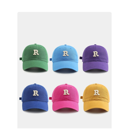 Letter Patched Baseball Cap