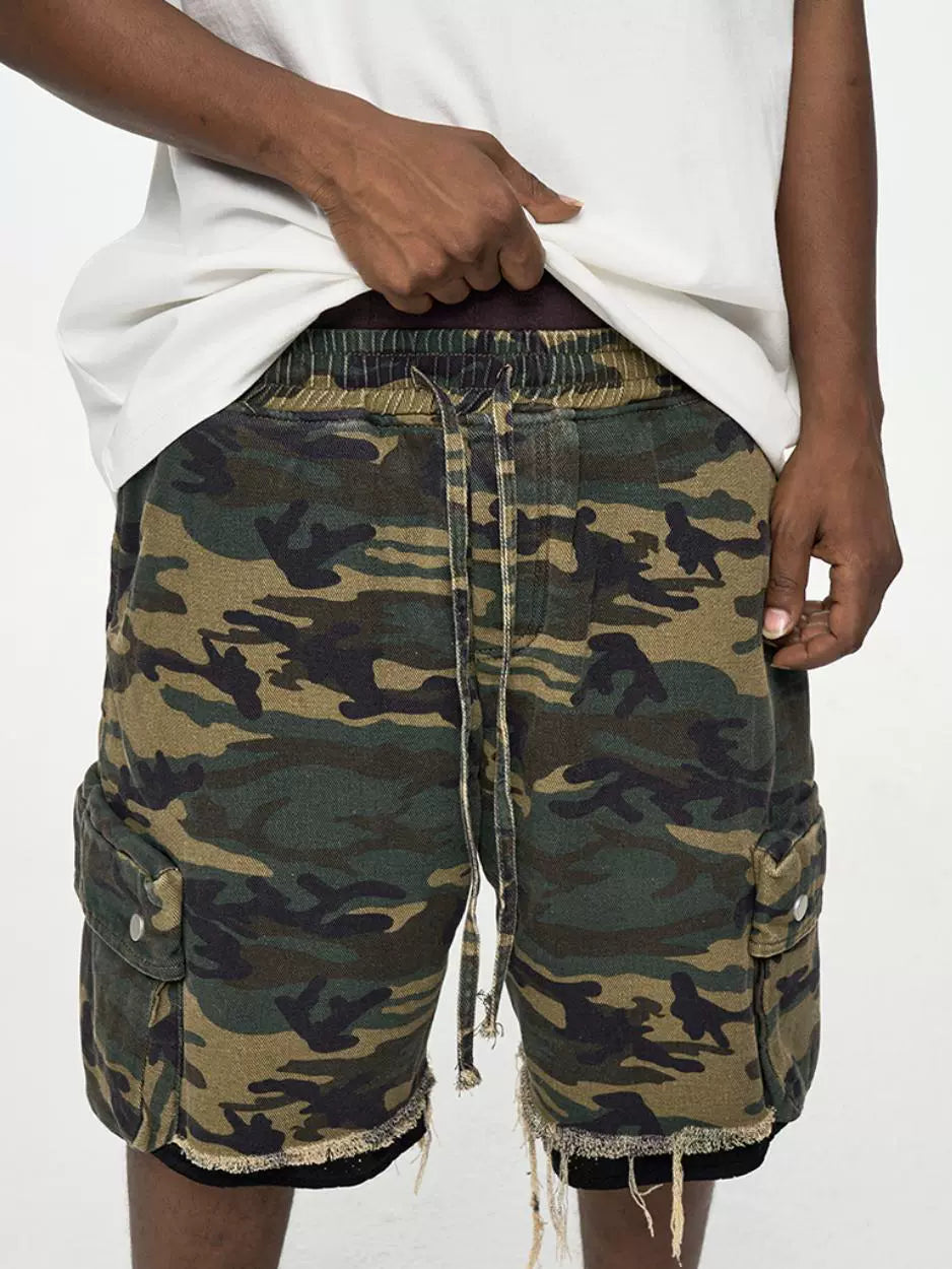 Distressed Vintage Double Cargo Pants