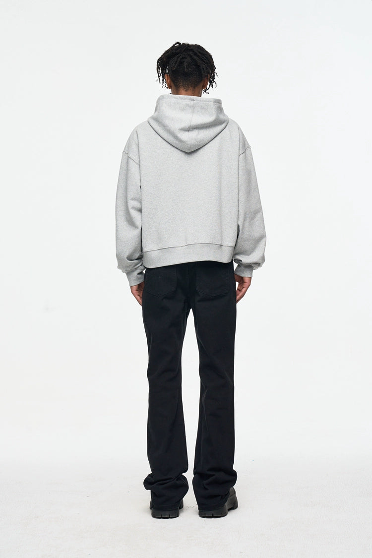 Untold Pure Black Micro Flare Jeans