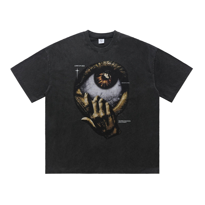 Eye of the God DTG Printed Oversize T-Shirt