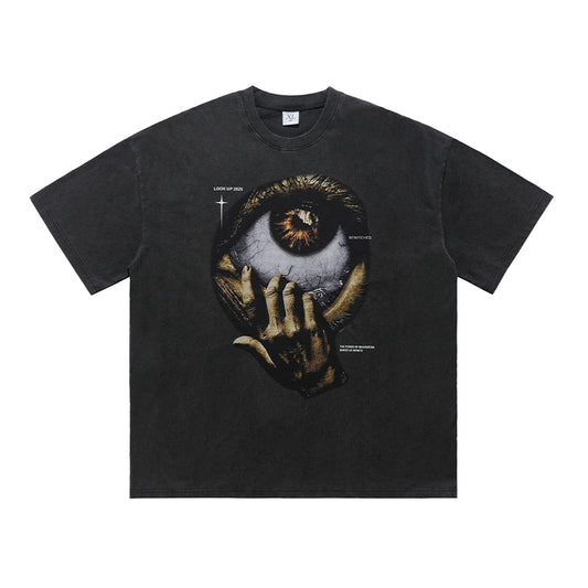 Eye of the God DTG Printed Oversize T-Shirt