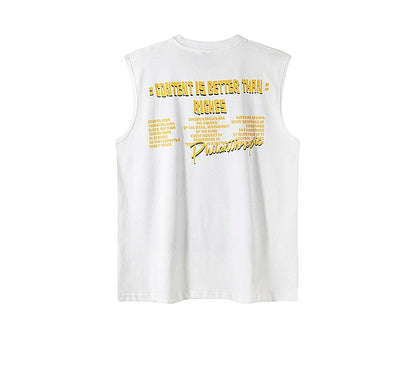 CITYBOY ANIME GRAPHIC PRINTED SLEEVELESS SUMMER TEE