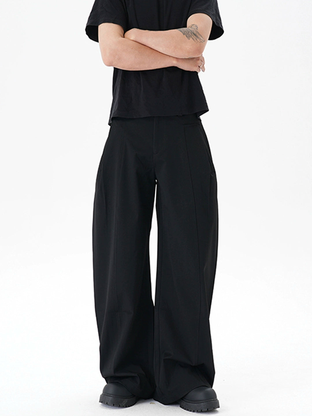 Untold Premium Wide-Leg Scimitar Trousers