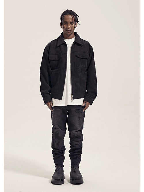 Untold Retro Grind-Washed Slim Ripped Jeans