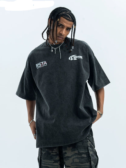 Restart All Printed Oversize T-Shirt