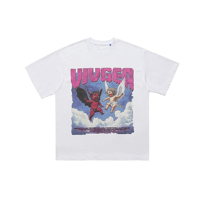 Two Baby Angels Printed T-Shirt