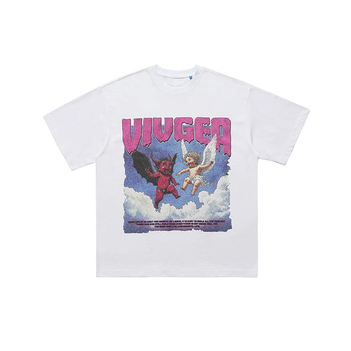 Two Baby Angels Printed T-Shirt