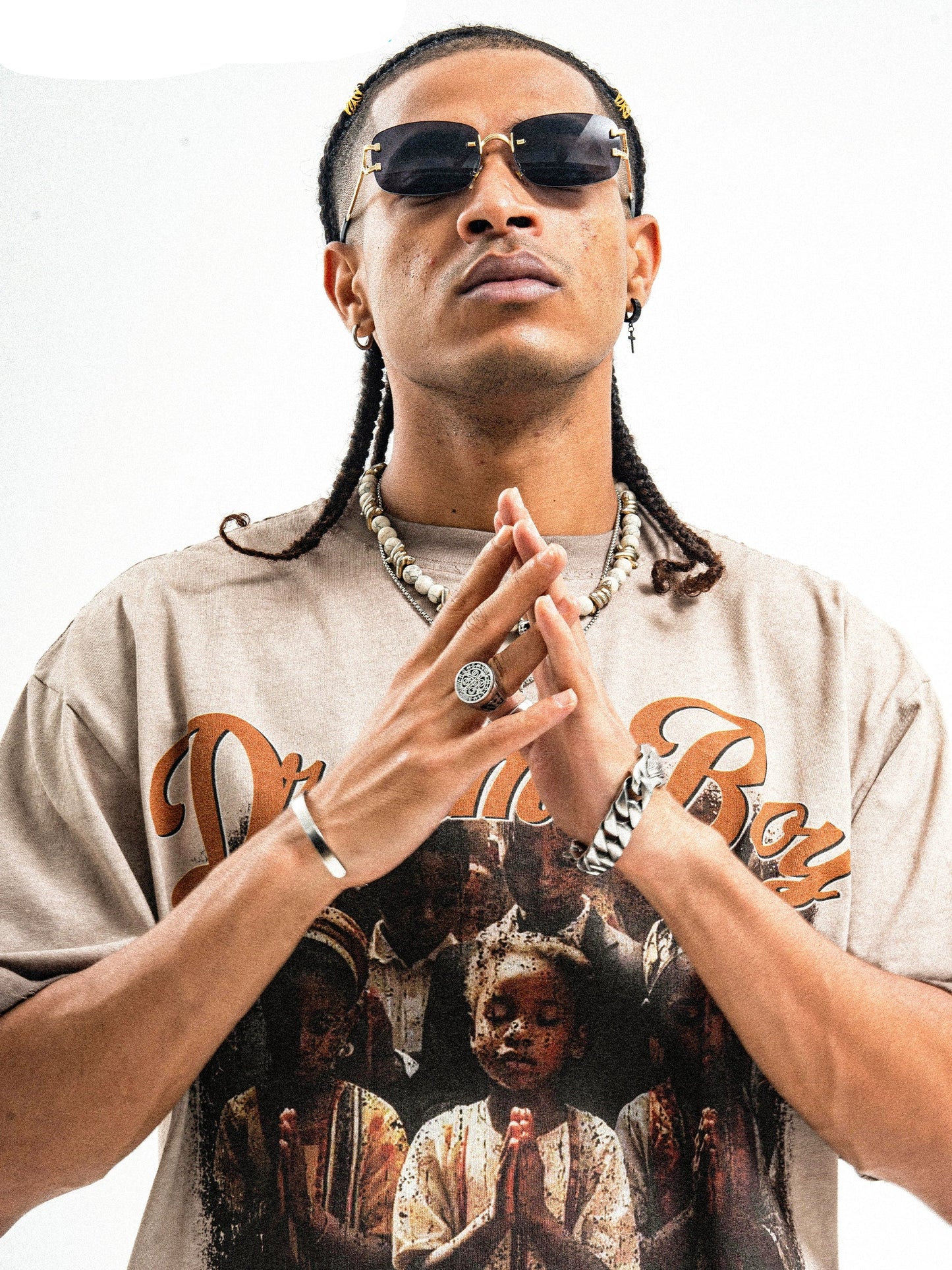 Dream Boy Printed Washed T-Shirt