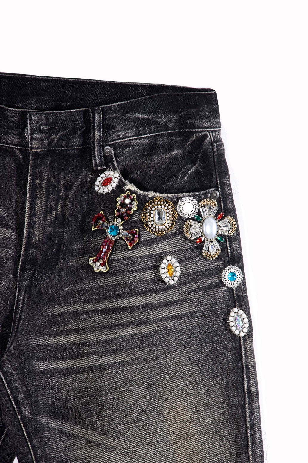 Untold Son of God Rhinestone Jeans