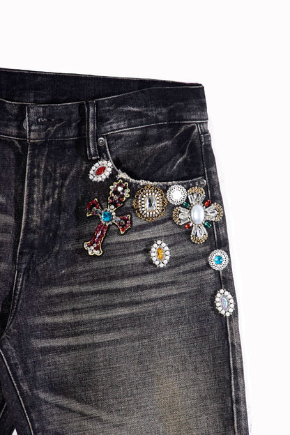 Untold Son of God Rhinestone Jeans