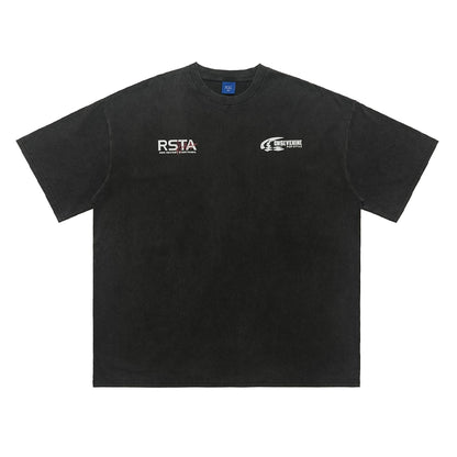 Restart All Printed Oversize T-Shirt