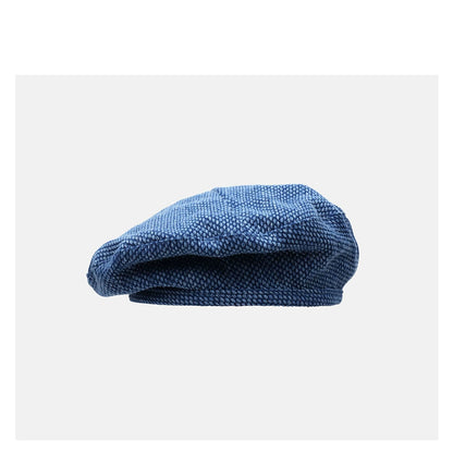 VERSATILE UNISEX  DENIM DISTRESSED BERET