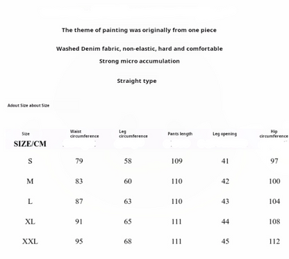 Untold Unisex Crochet Embroidered Straight Jeans