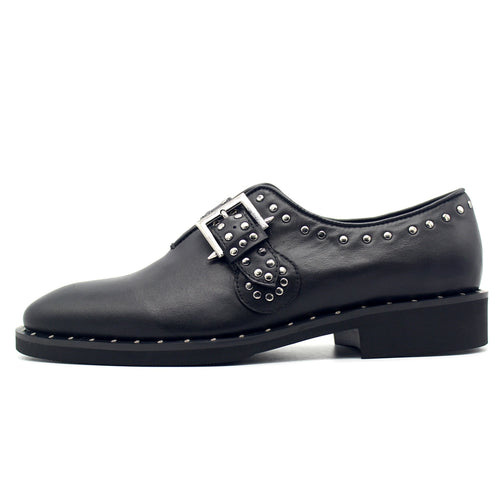 Premium Handmade Leather Nail-Buckle Shoes