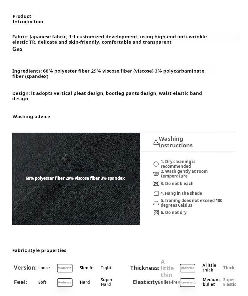 Untold Anti-Wrinkle Stretchy Bootcut Trousers