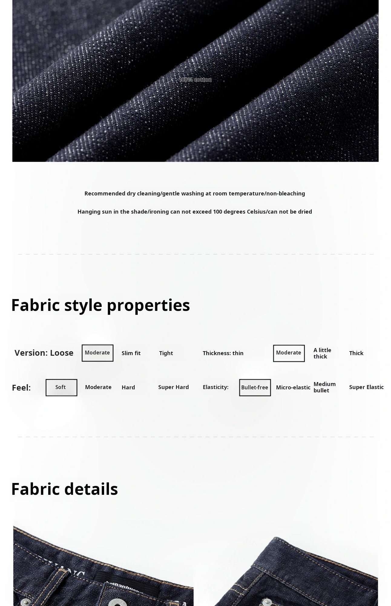 Untold Japanese Loose Straight Denim Jeans