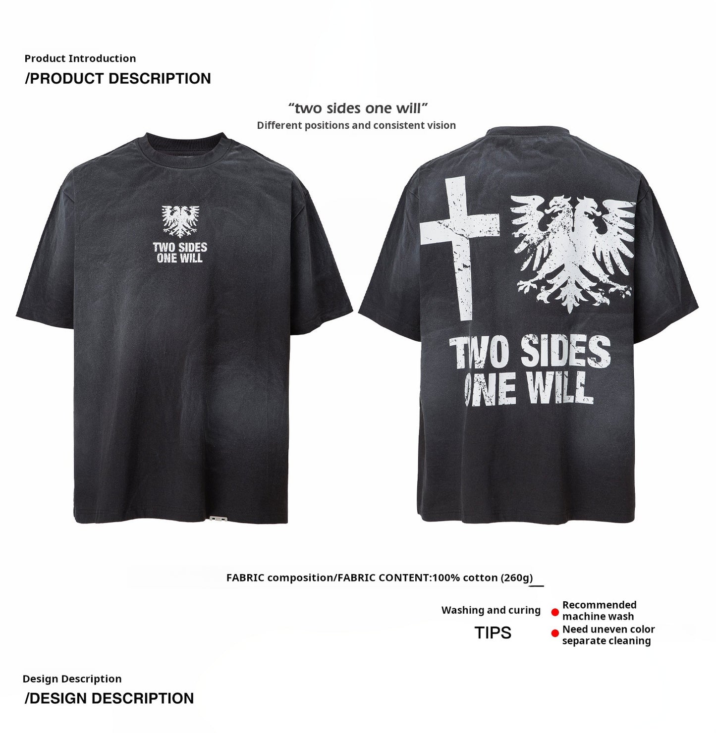 Vintage Washed Gradient T-Shirt