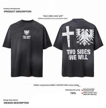 Vintage Washed Gradient T-Shirt