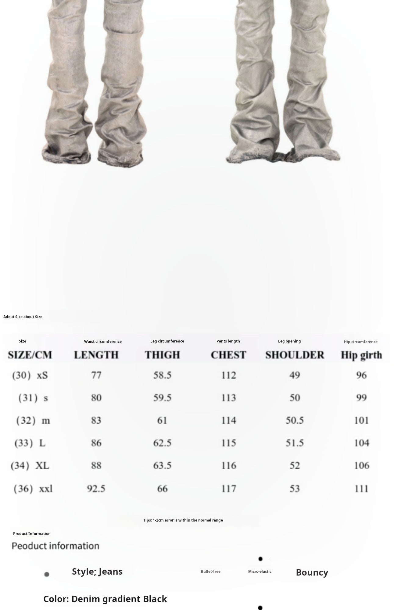 Untold Silver Brush Painted Bootcut Jeans