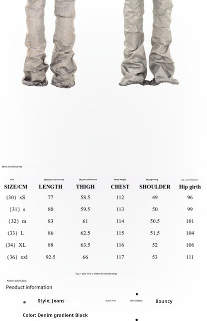 Untold Silver Brush Painted Bootcut Jeans